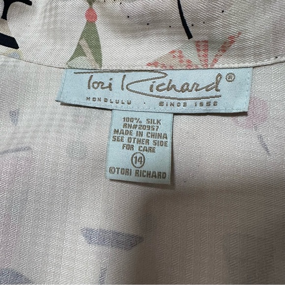 Tori Richard Silk Fun Print Shirt Pant Set 14 - Picture 5 of 16